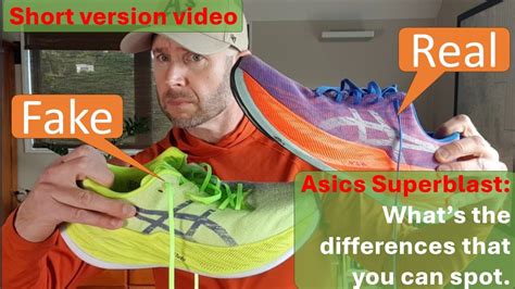asics superblast fake vs real